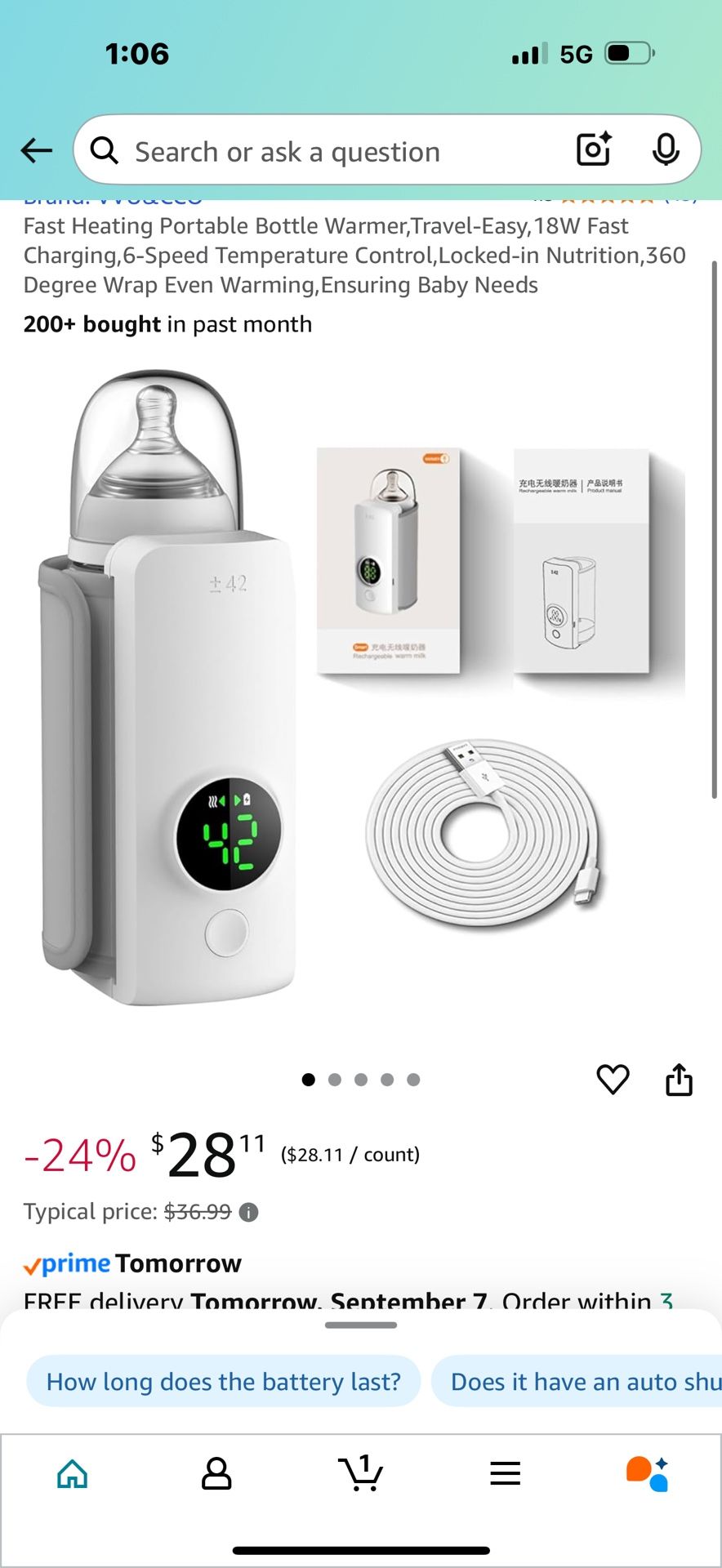 bottle warmer travel