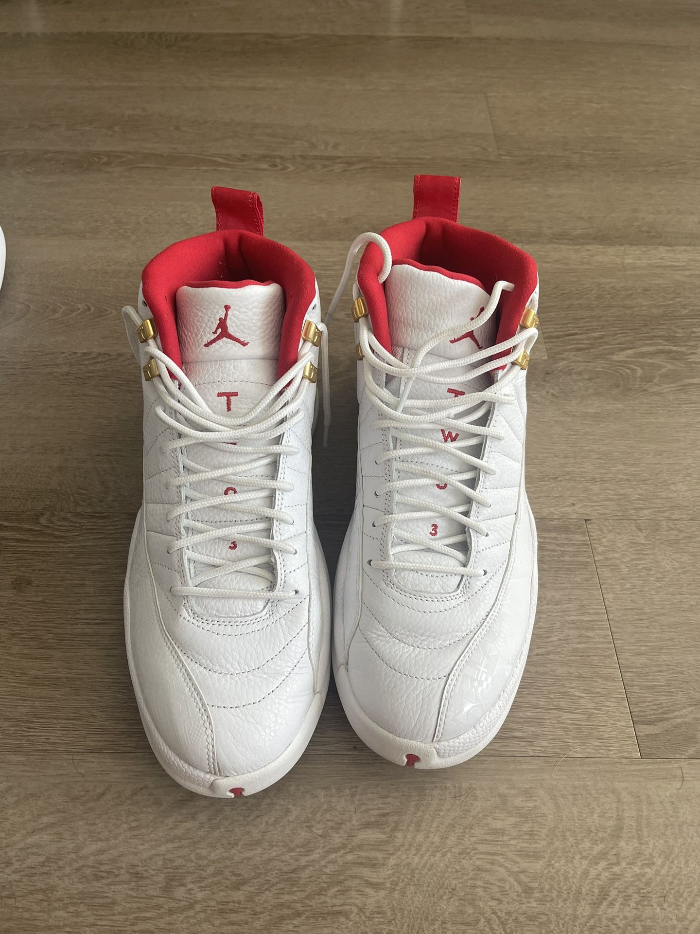 Fiba Jordan 12 White And Red Nike Air Jordan Retro 12 FIBA White