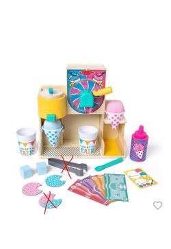 Melissa and dough SNOW CONE Machine wooden toy