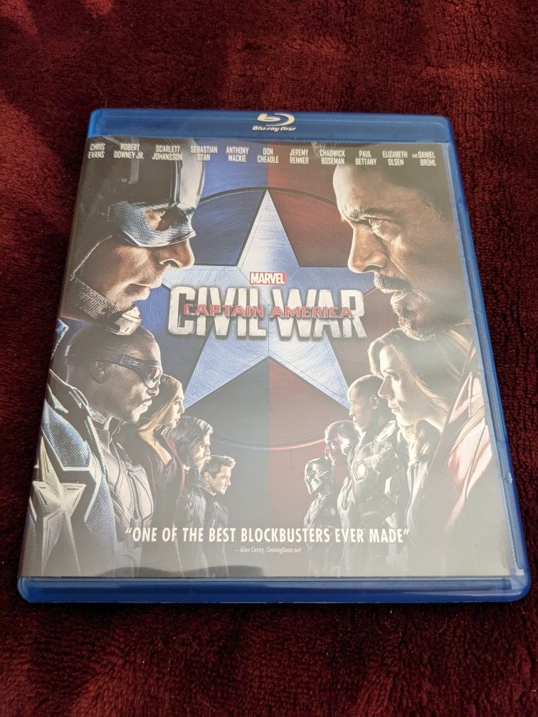 Captain American Civil War Blu-ray