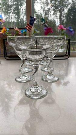 Libbey glass margarita glasses