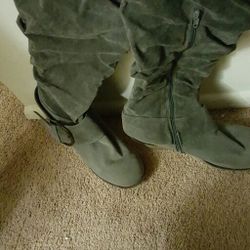 Grey boots size 10