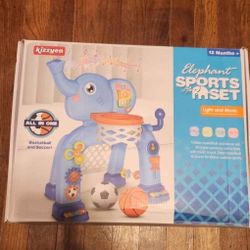 Elephant Toddlers Musical Toys Gift For 1 2 3 Years Old Kids, Basketball Hoop