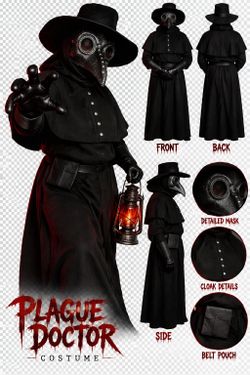 Plague Doctor Halloween Costume Set