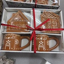 overjoyd BOUTIQ GIFT SET GINGERBREAD DINNERWARe