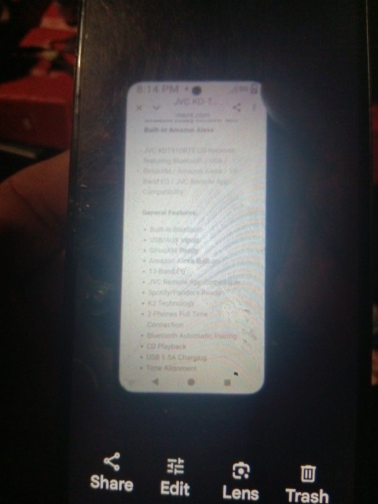 Jvc KD-T910BTS-CD Reciever