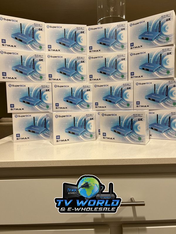 SuperBOX Super box S7 Models Max, S7 Pro, S6 Ultra, Supreme & Vsee V6 Plus, V6 Max Vsee Elite Mini, Elite Ultra 8 Authorized Wholesale distributors