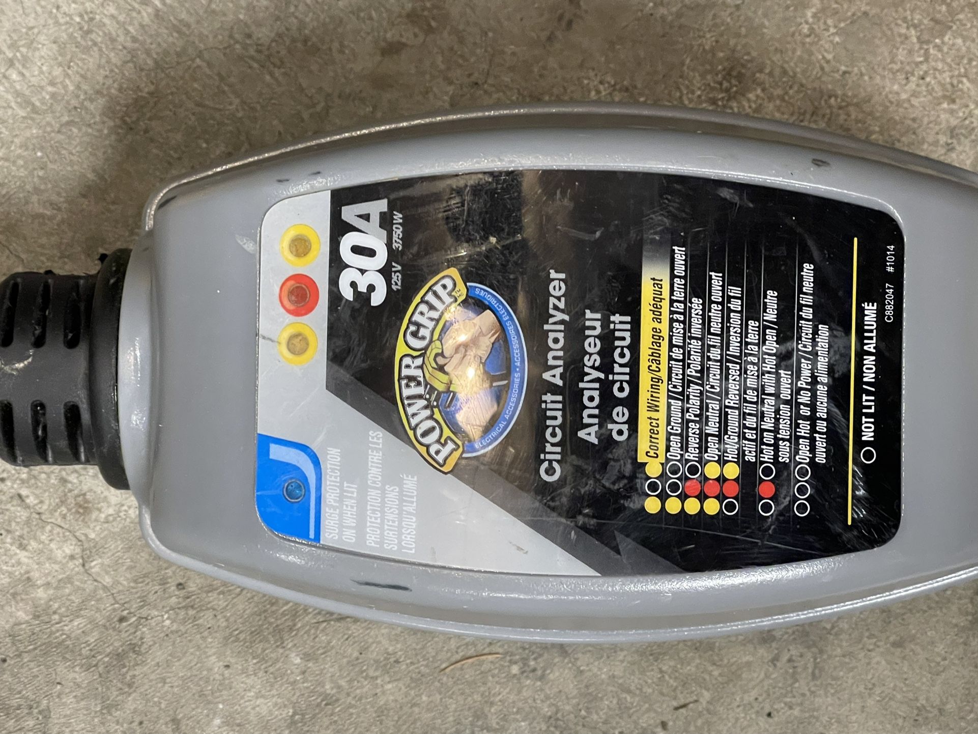 RV Surge Protection Circuit Analyzer With Power Grip Handles