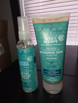SheaMoisture Wig & Weave Bonding Glue and Bond Release Spray Set