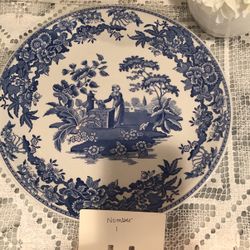 Spode Blue Room Collection Girl At Well Charger Server