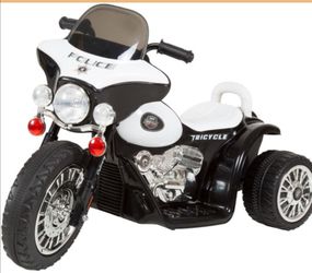Lil' Rider 6-V Elecyric 3-Wheel Ride on Motorcycle  with Police Decals