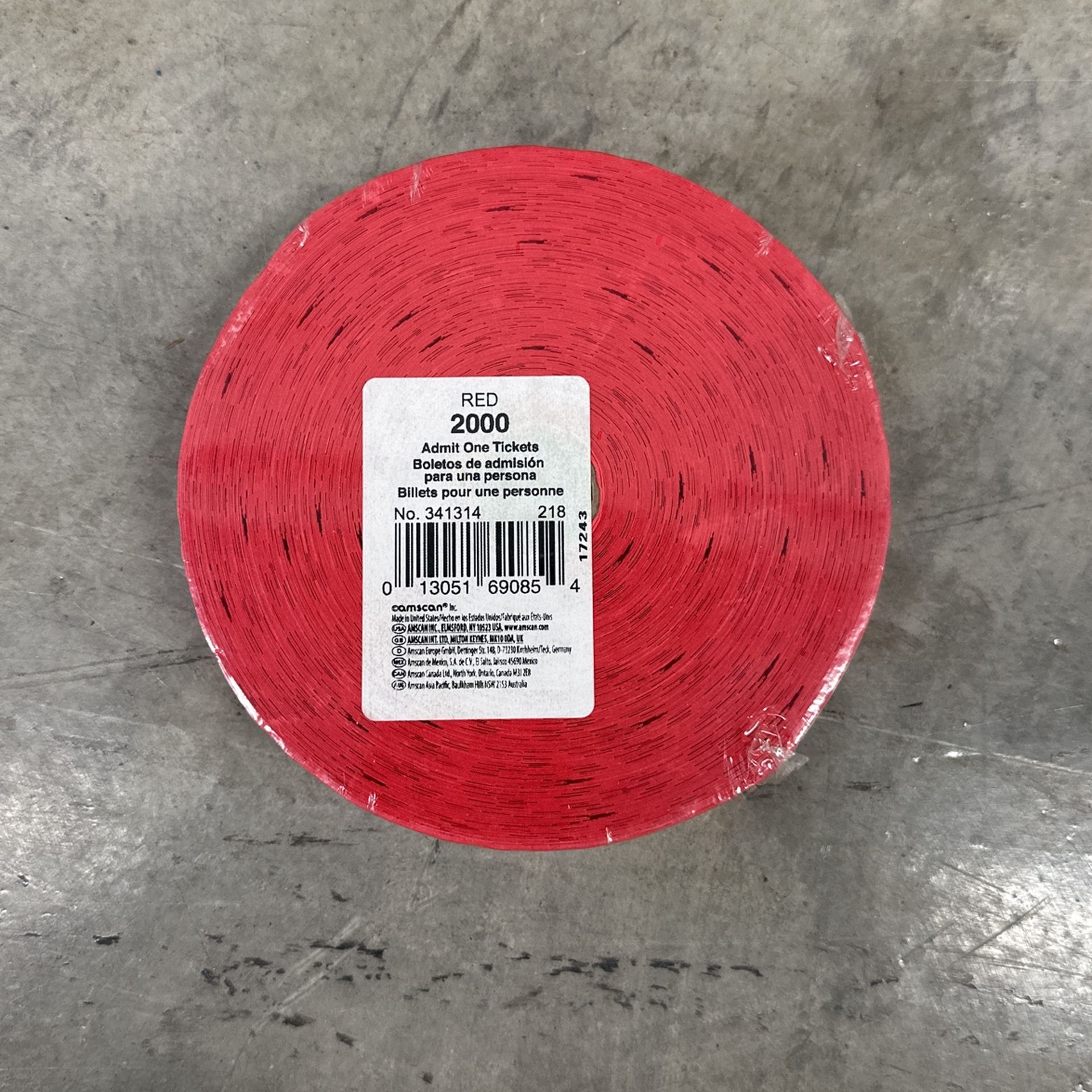 Brand New Raffle Ticket Roll
