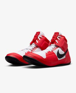Nike Fury Mens Size 9 Wrestling Shoes University Red White Black Athletic MMA  New without Box