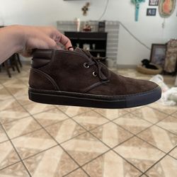 Moncler Suede Lace Up Shoes 