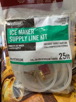 Ice maker line kit
