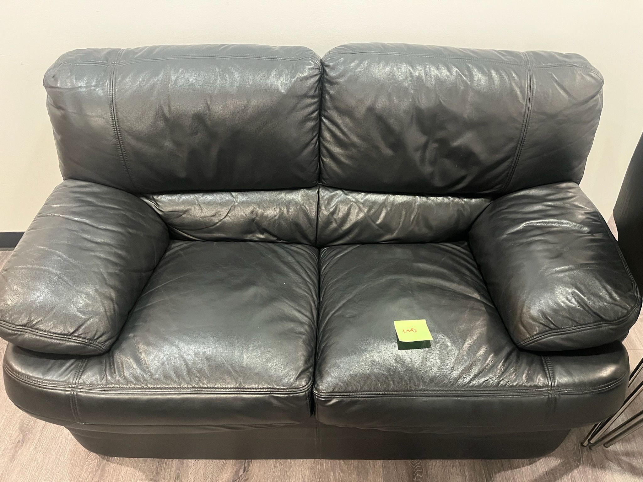 Black Leather Loveseats – Matching Set Available