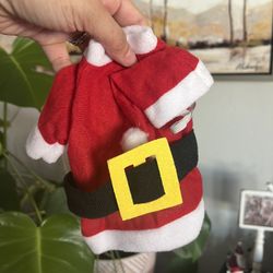 New 2 Piece Elf on a Shelf Santa Suit or Tiny Pet Costume 7in