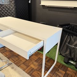 Vanity Desk + Floating Shelf 
