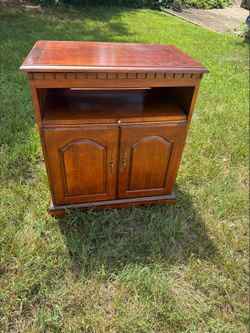 Wooden nightstand