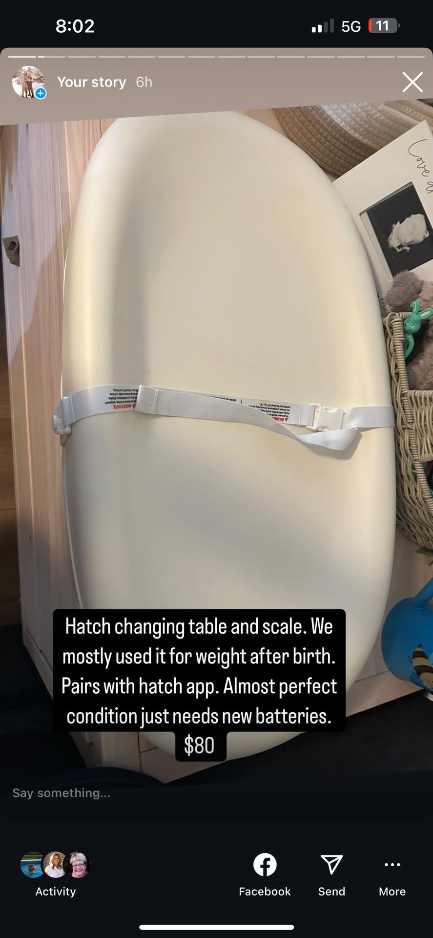 Hatch baby scale And Changing Table