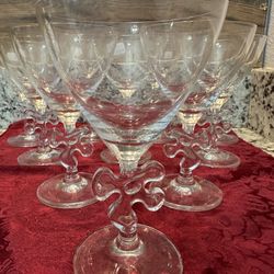 8oz. Marc Aurel Puzzle Stem Wine Glasses- 10.00 Each Or 10 For 80.00