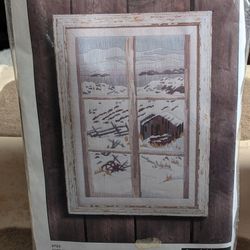 Winter Scene Window Tapestry Kit