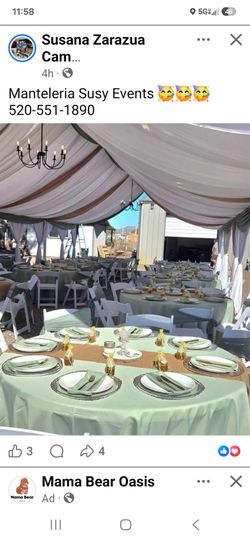 Tent With Draping decoration