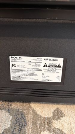 55 inches Sony TV with wall mount