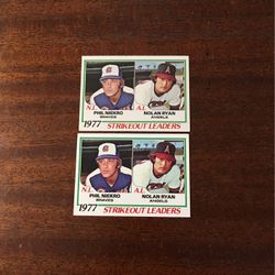 1978 Nolan Ryan And Phil Niekro Card