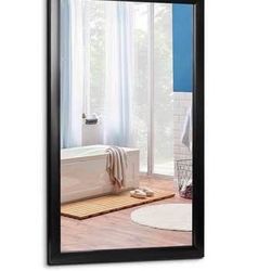 New in Box 24x36 Rectangular Wall Mirror for Bathroom Peaked Corner Bathroom Entryways Decor