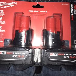 Milluake 12 Volt3 Ah Batteries 