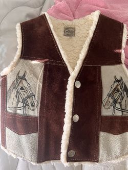 Fluffy horse vest