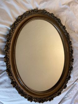 Antique frame mirror