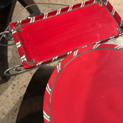 Christmas Cake Stand And Serving Platter