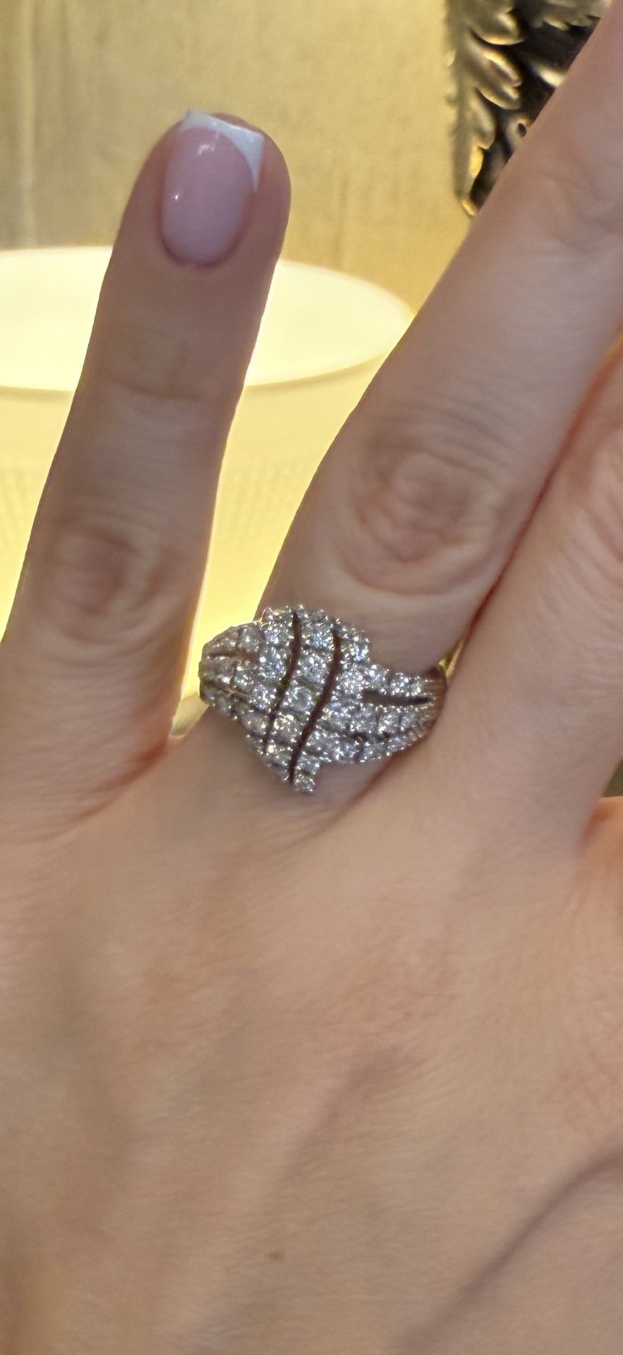 14K Gold Natural Diamonds Ring