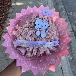 50 Glitter Hello Kitty Roses 