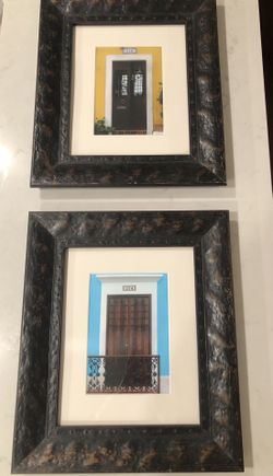 Framed Art In Rustic Hammered frames 