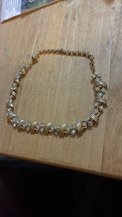 Vintage  Aurora Boreal Rhinestone Choker