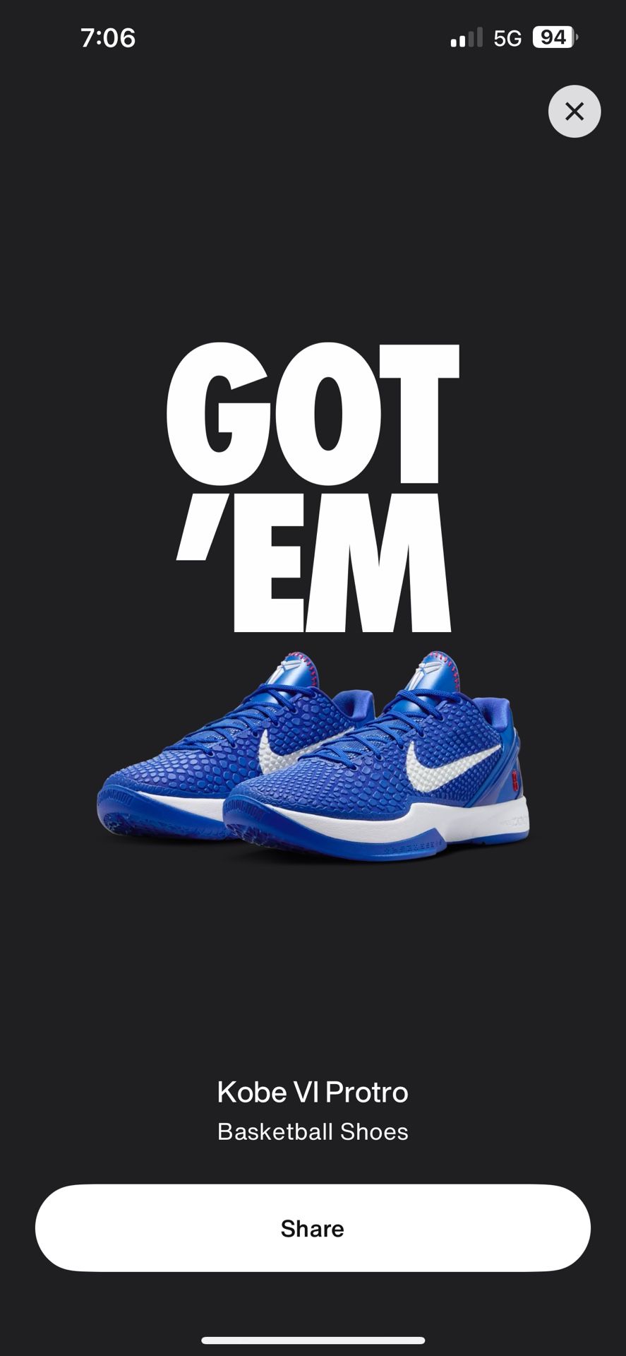 Kobe VI Protro