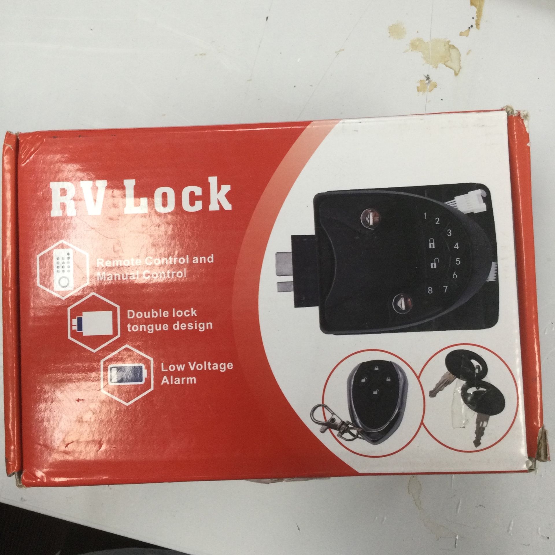 RV Lock, Remote Control and Manual Control, Double Lock Tongue Design