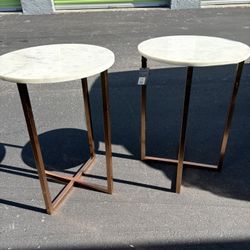 Marble Top End Tables (set)