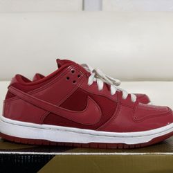 Nike Sb Dunk Low Red Patent 2014 Size 9 Nike Dunk Low High Mid