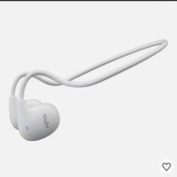 Open Ear Bone Conduction Bluetooth Headphones White 