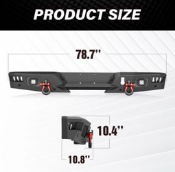 Rear Bumper for 2016-2024 Nissan Titan  SKU:  XBCB-0127