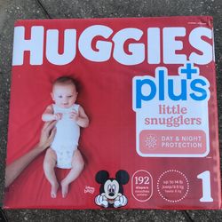 Size 1 Huggies Diapers Little Snugglers