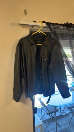 Black Leather Size XL For Sale