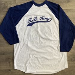 BB King & Friends Promo T-shirt 80 2005 Rare jersey XL R&B ringer blues music