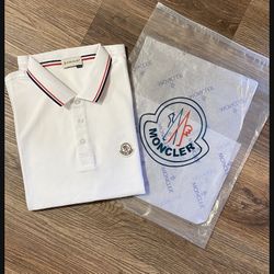 White Moncler Polo