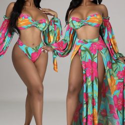 3 Pc Bikini Set 