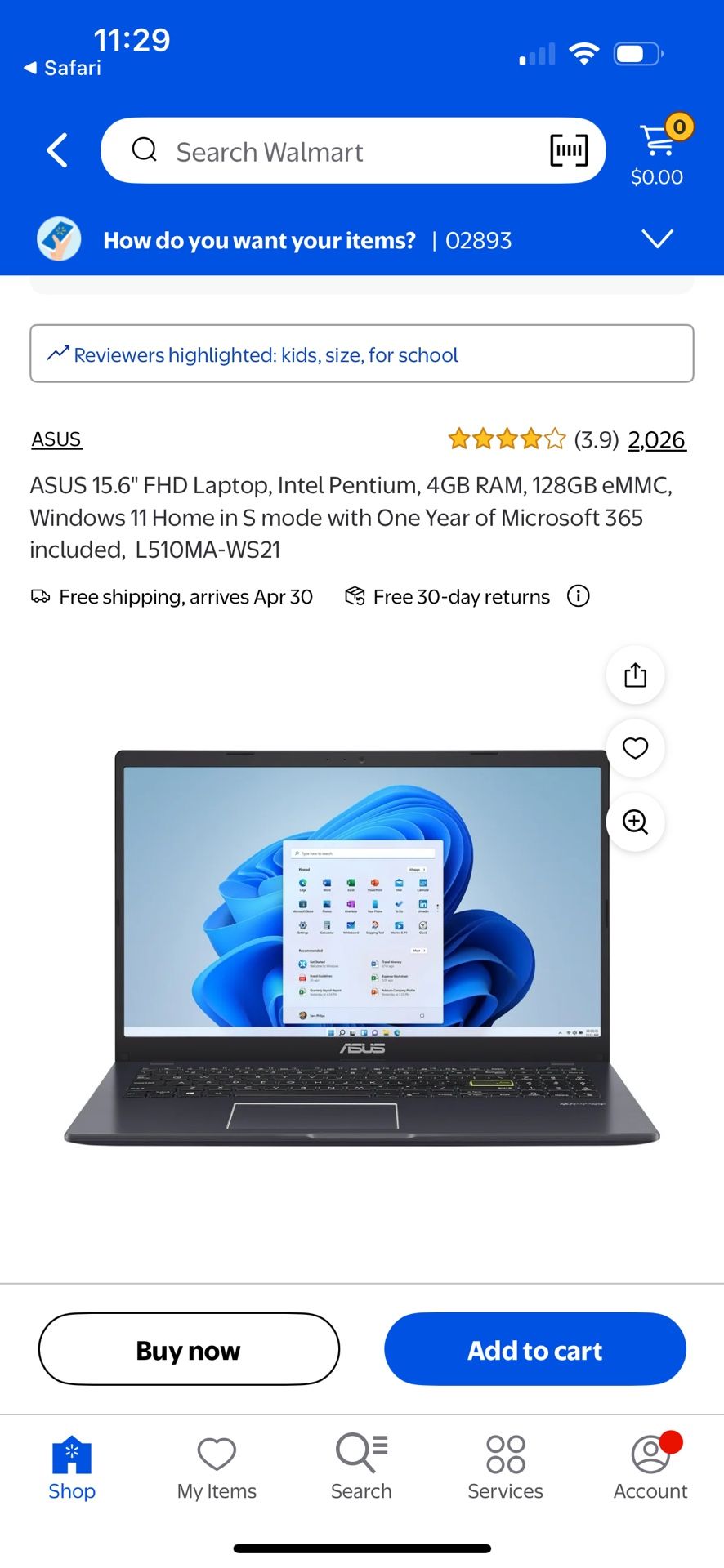 Asus E510 laptop brand new